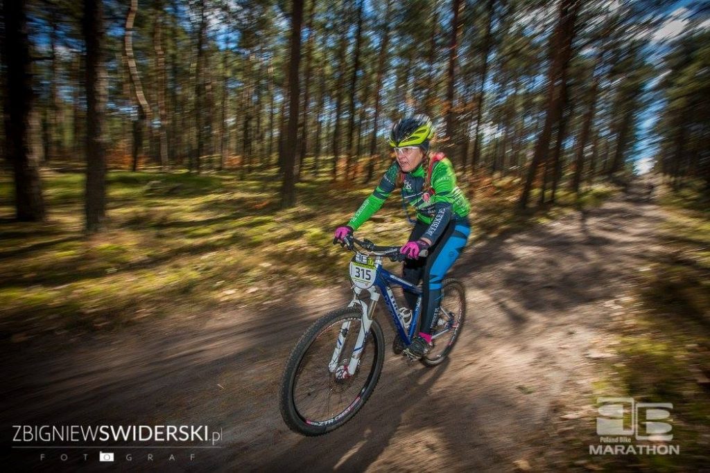 Beata Kuchniewska rozmywa krajobraz na Poland Bike w Otwocku