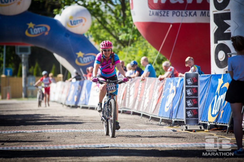 Beata Kuchniewska na mecie Poland Bike w Radzyminie