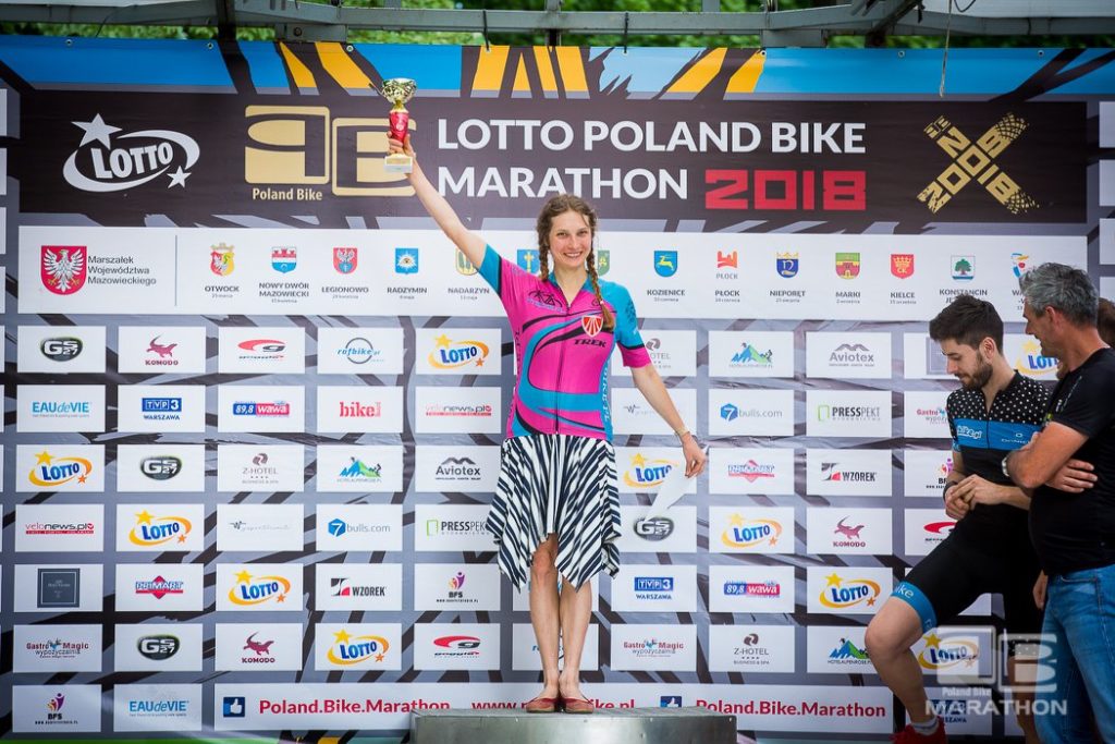 Krysia na podium Poland Bike Nadarzyn